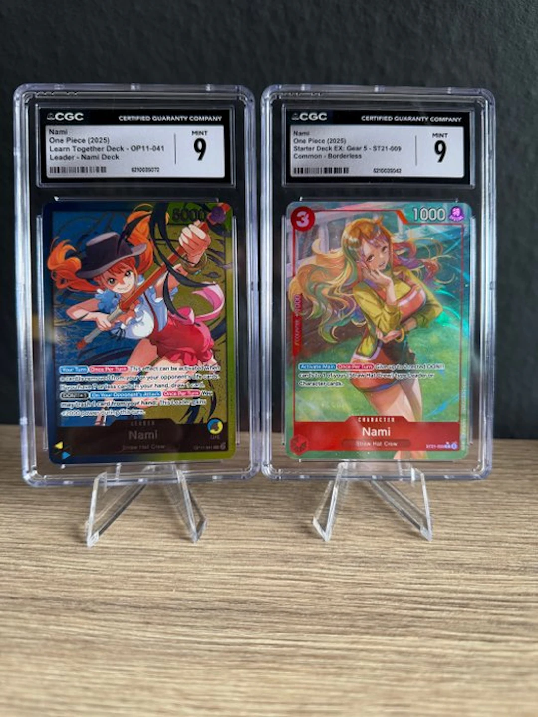Bandai - 2 Graded card - One Piece - Nami OP11-041; ST21-009 Foil
