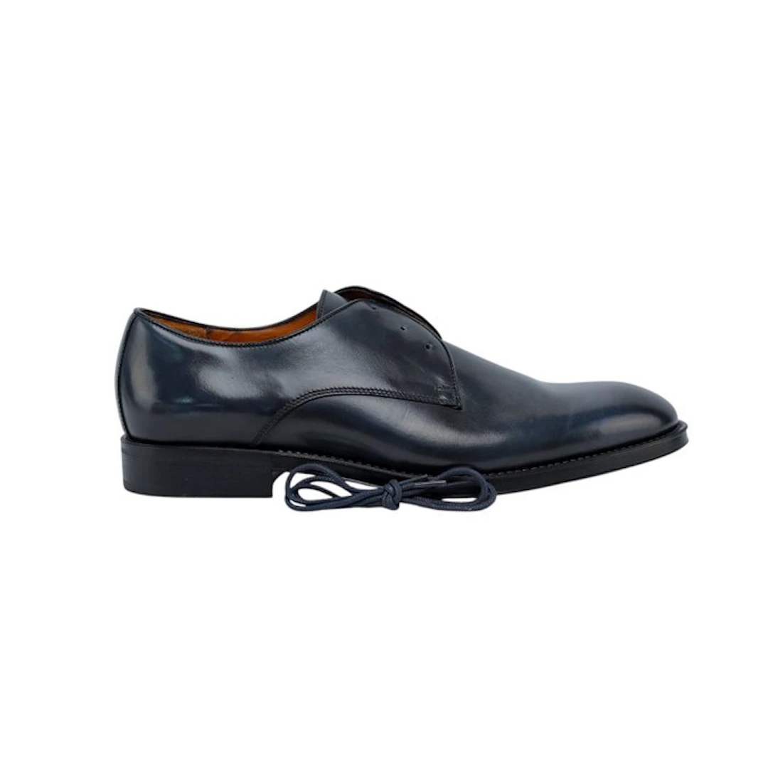 TESTONI - 8 UK - 42 IT - "Salerno" Derby Burnished Calf...