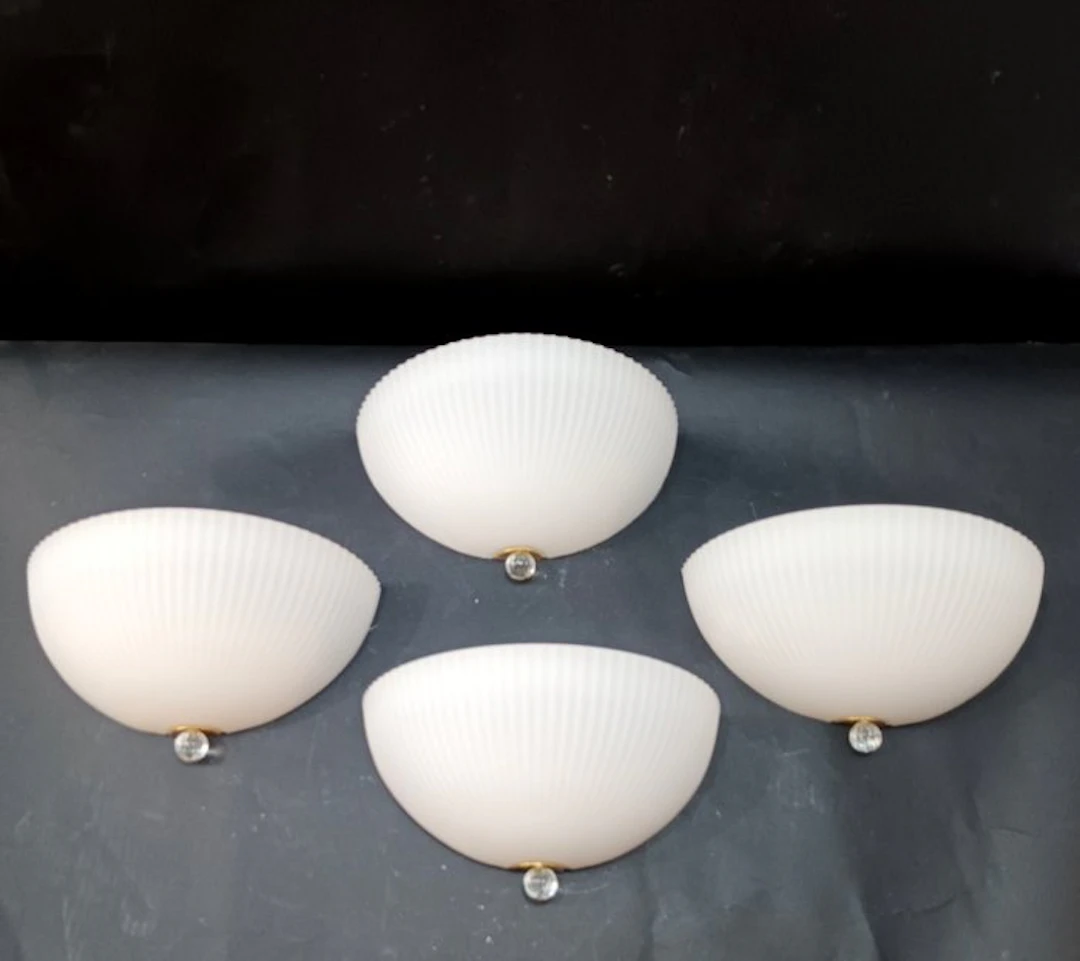 Wall lamp (4) - Glass