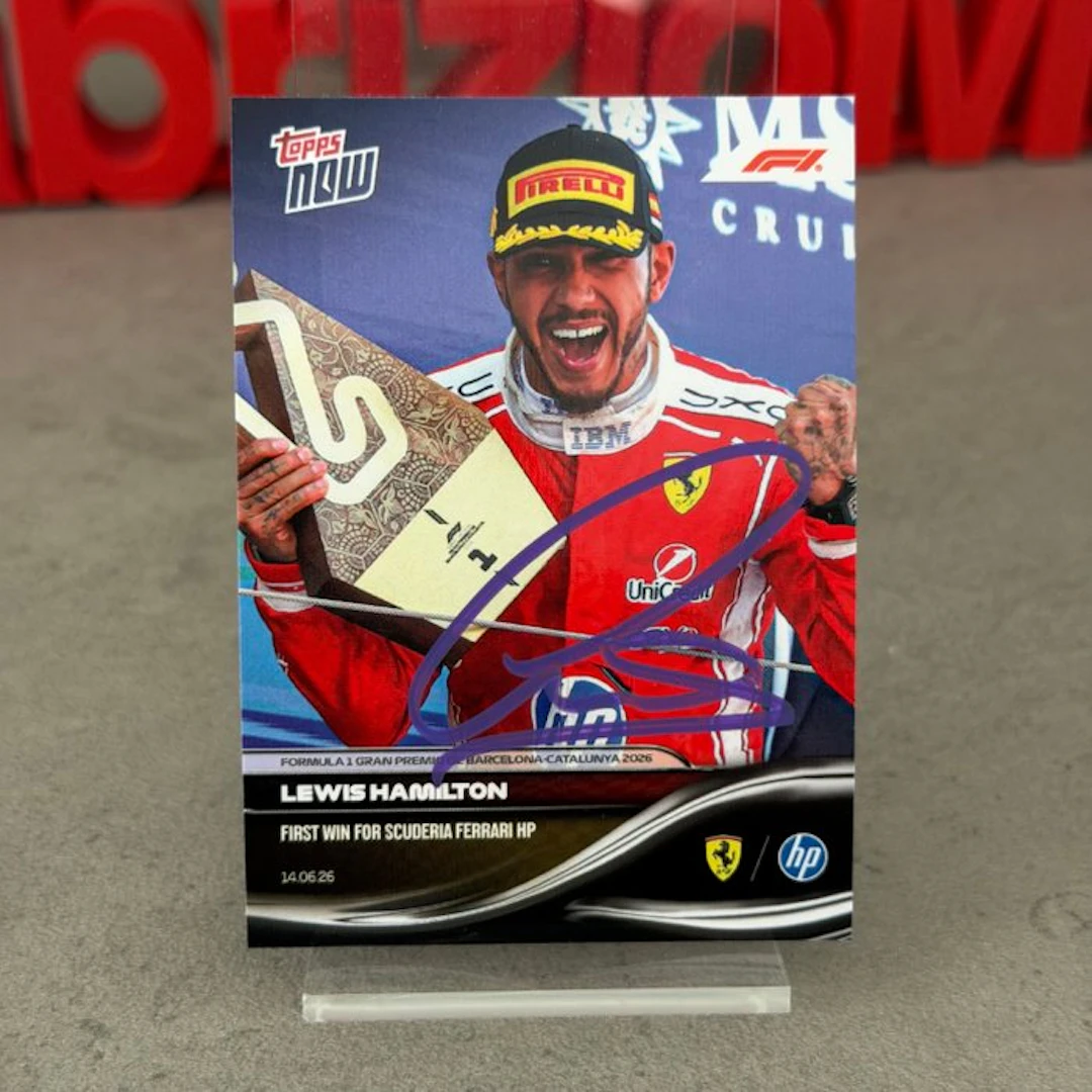 Ferrari - Topps Now - (038) Lewis Hamilton First Win for...