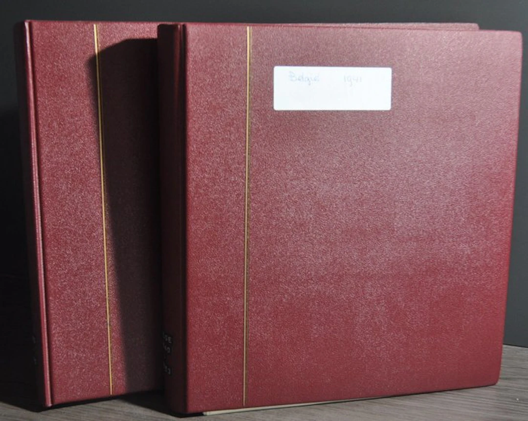 Belgium - Mint collection in 2 deluxe Safe albums and album sheets.