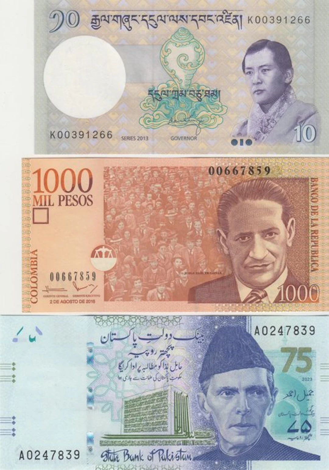 World. - 180 different Banknotes - various dates (No reserve price)