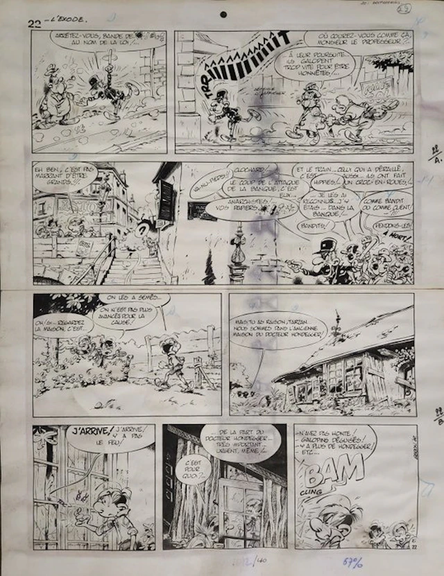 Seron - 1 Original page - Les Petits Hommes T44 - T01 l’Exode - 1974