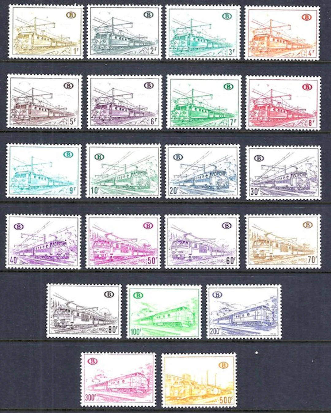 Belgium 1968 - railway geeks "locomotives" - OBP/COB TR378/98