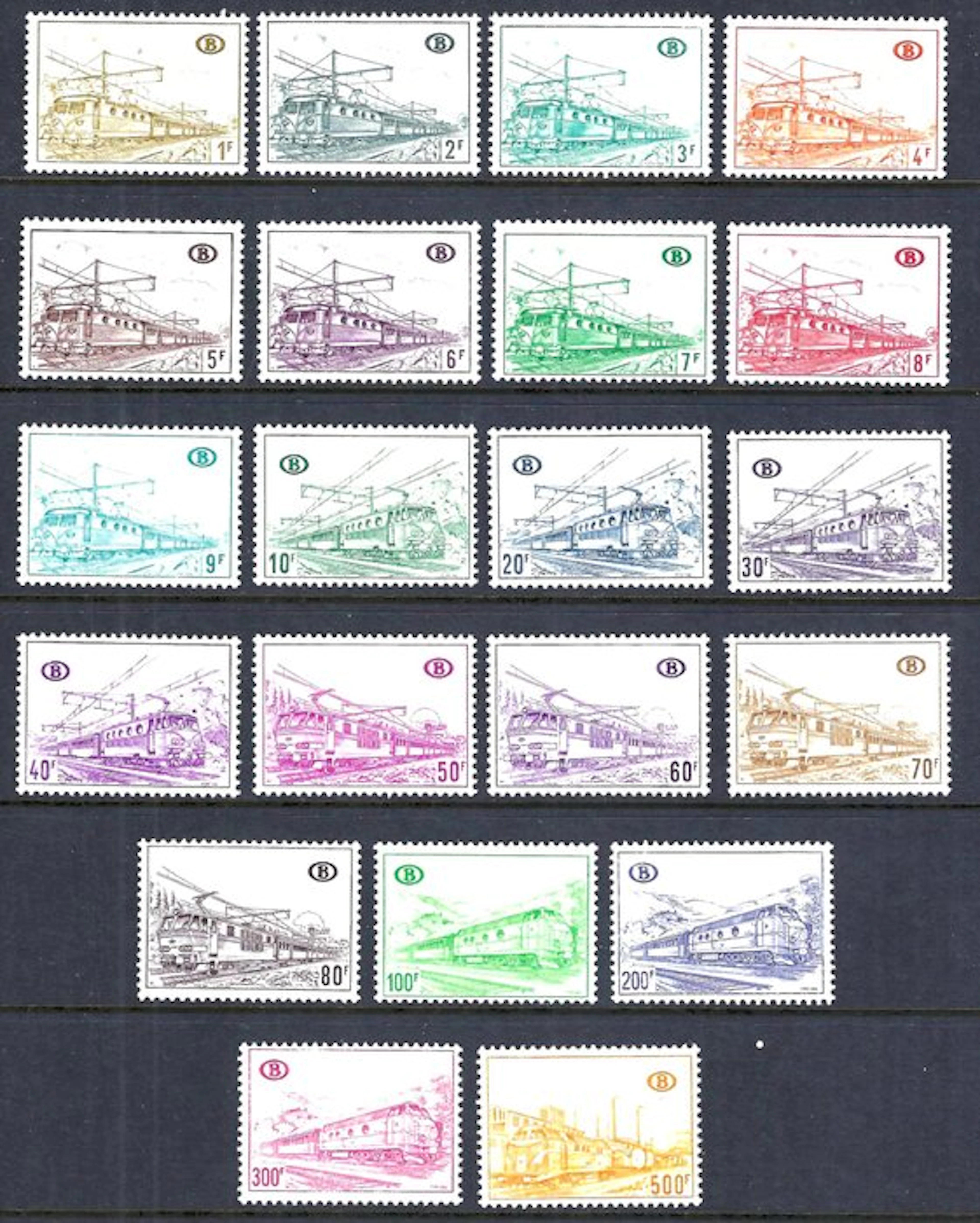 Belgium 1968 - railway geeks "locomotives" - OBP/COB TR378/98