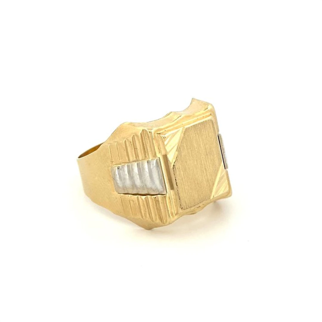 Ring - 18 kt. Yellow gold, White gold