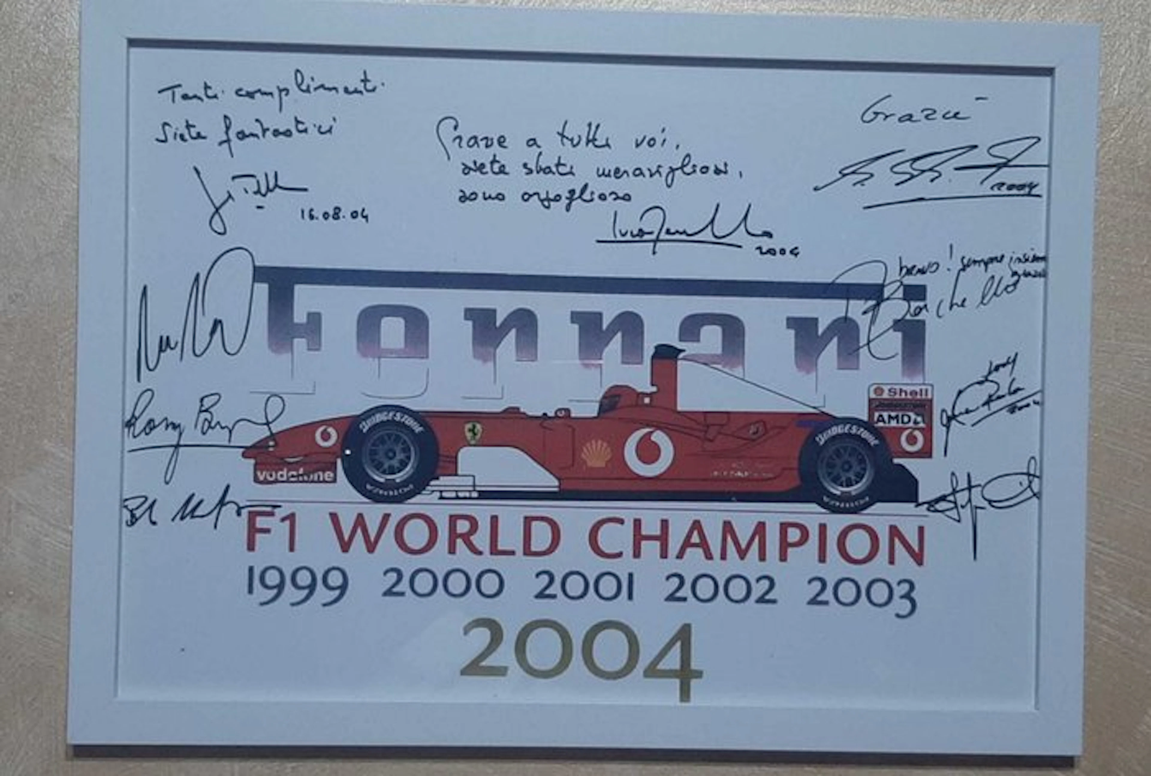 Poster - Ferrari - Ferrari formula uno Team schumacher...