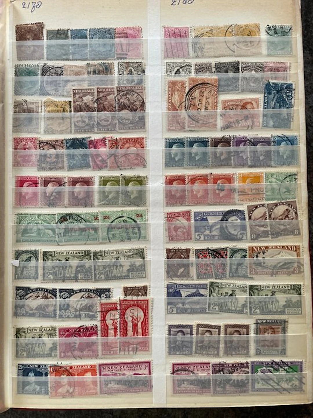 New Zealand - New Zealand stamps from the early period, canceled.