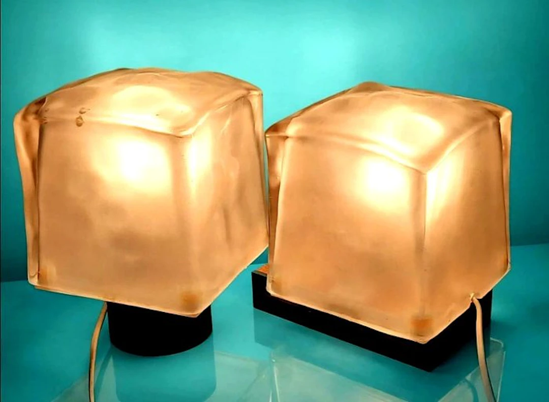 IKEA - Iviken - Table lamp (2) - ICE CUBE - grinding - Ice Cube