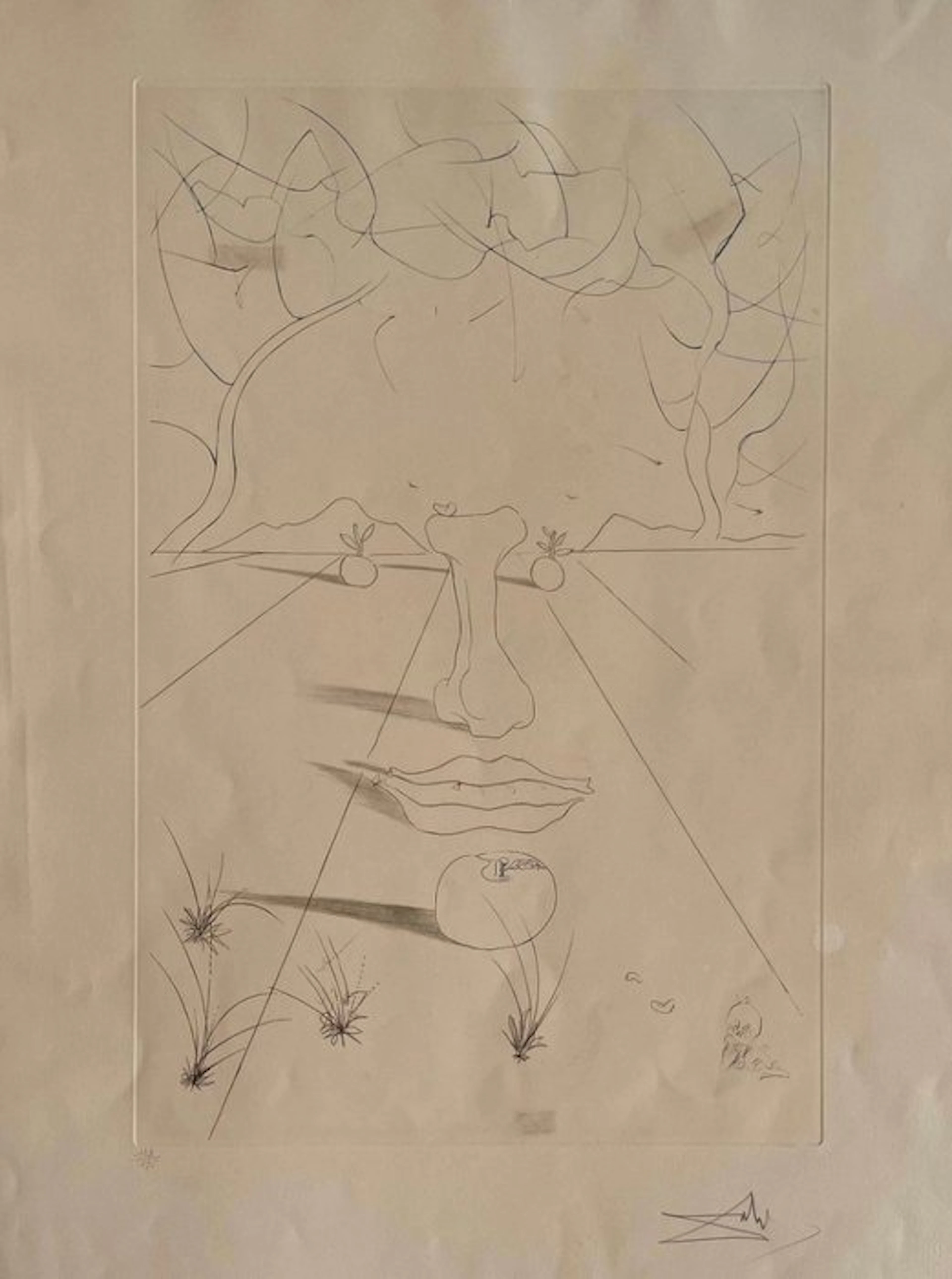 Salvador Dali (1904-1989) - Visage Surréaliste
