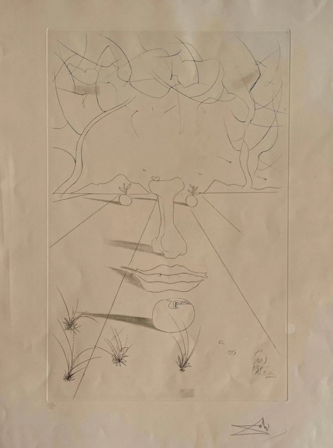 Salvador Dali (1904-1989) - Visage Surréaliste