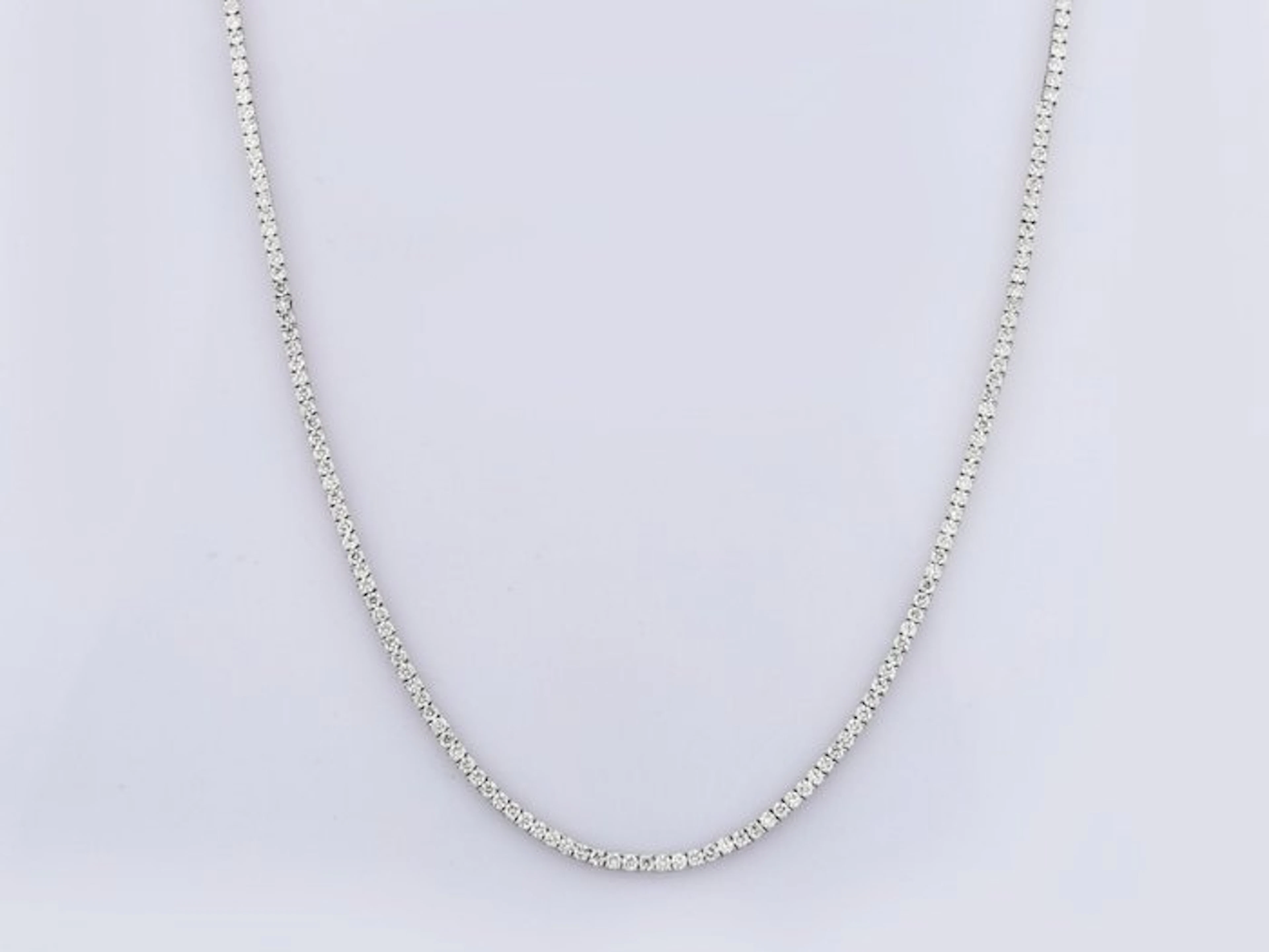 Necklace - 14 kt. White gold - 9.96ct. tw. Diamond (Lab-grown)