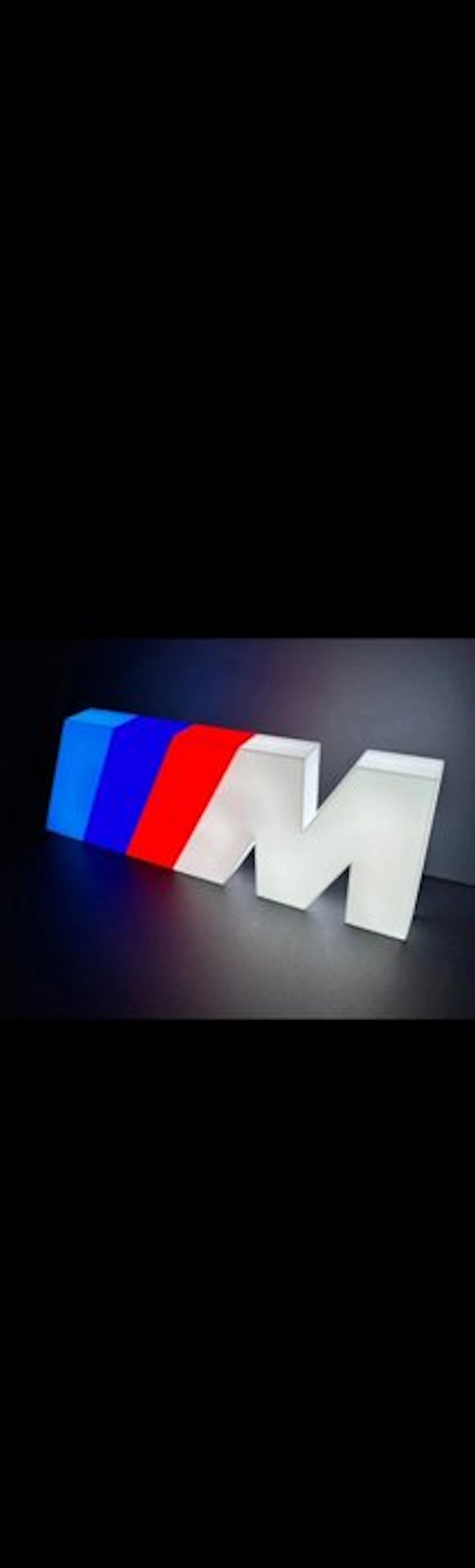 BMW M illuminated display sign - Insegna luminosa BMW M