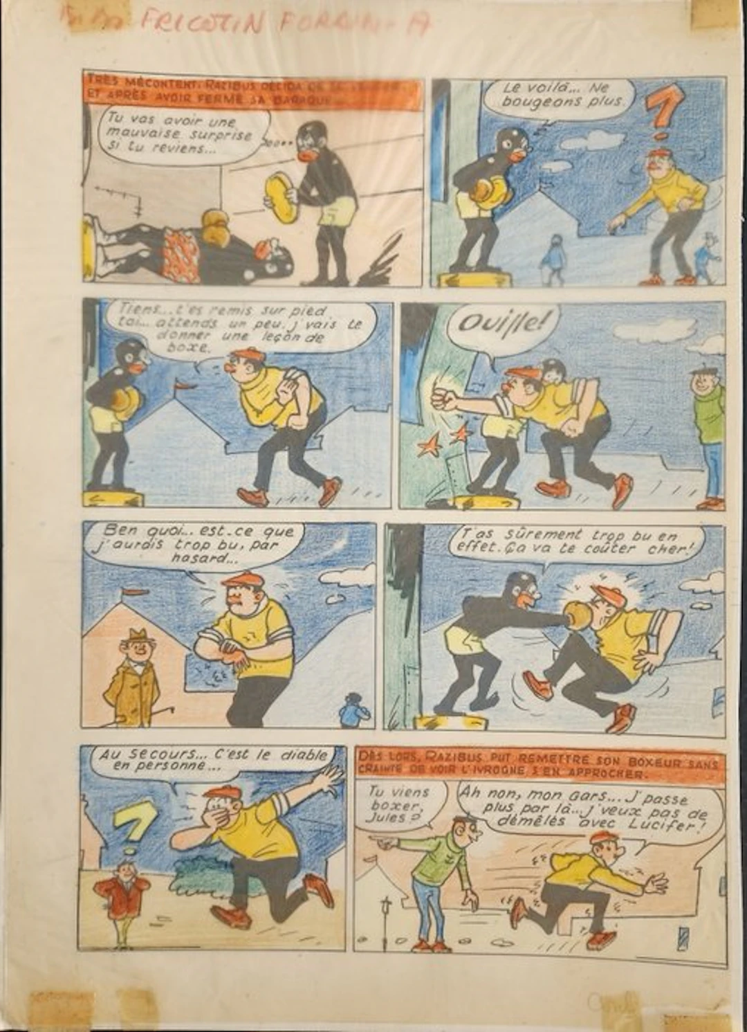 Lacroix, Pierre - 1 Original page - Bibi Fricotin T69...