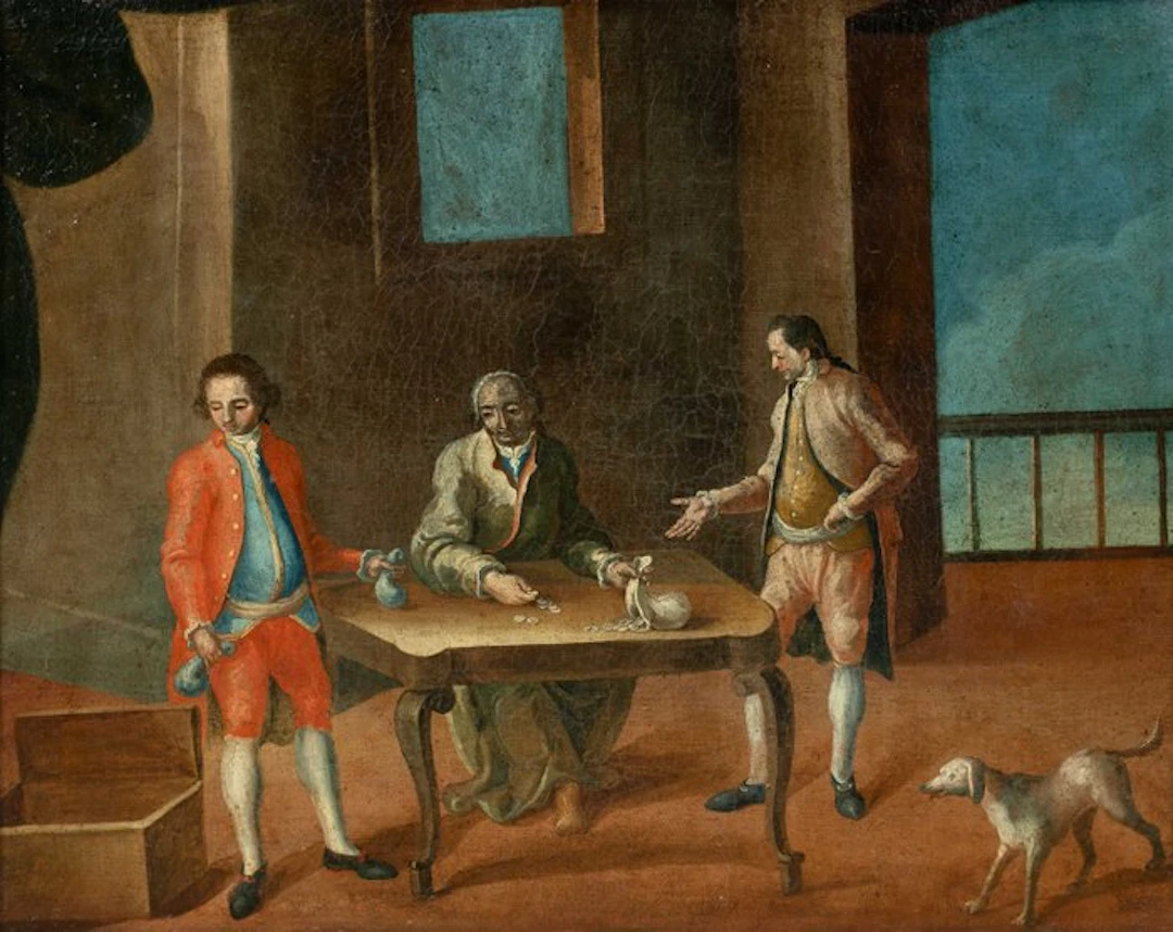 Venetian school (second half of the XVIII) - Interior...