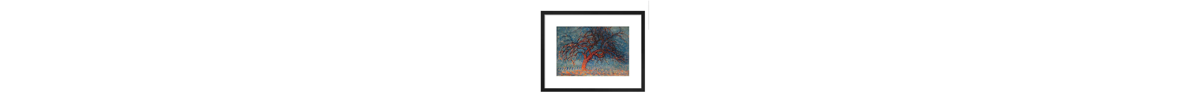 Piet Mondriaan - “The Red Tree, 1908”. Gesigneerd in de plaat.