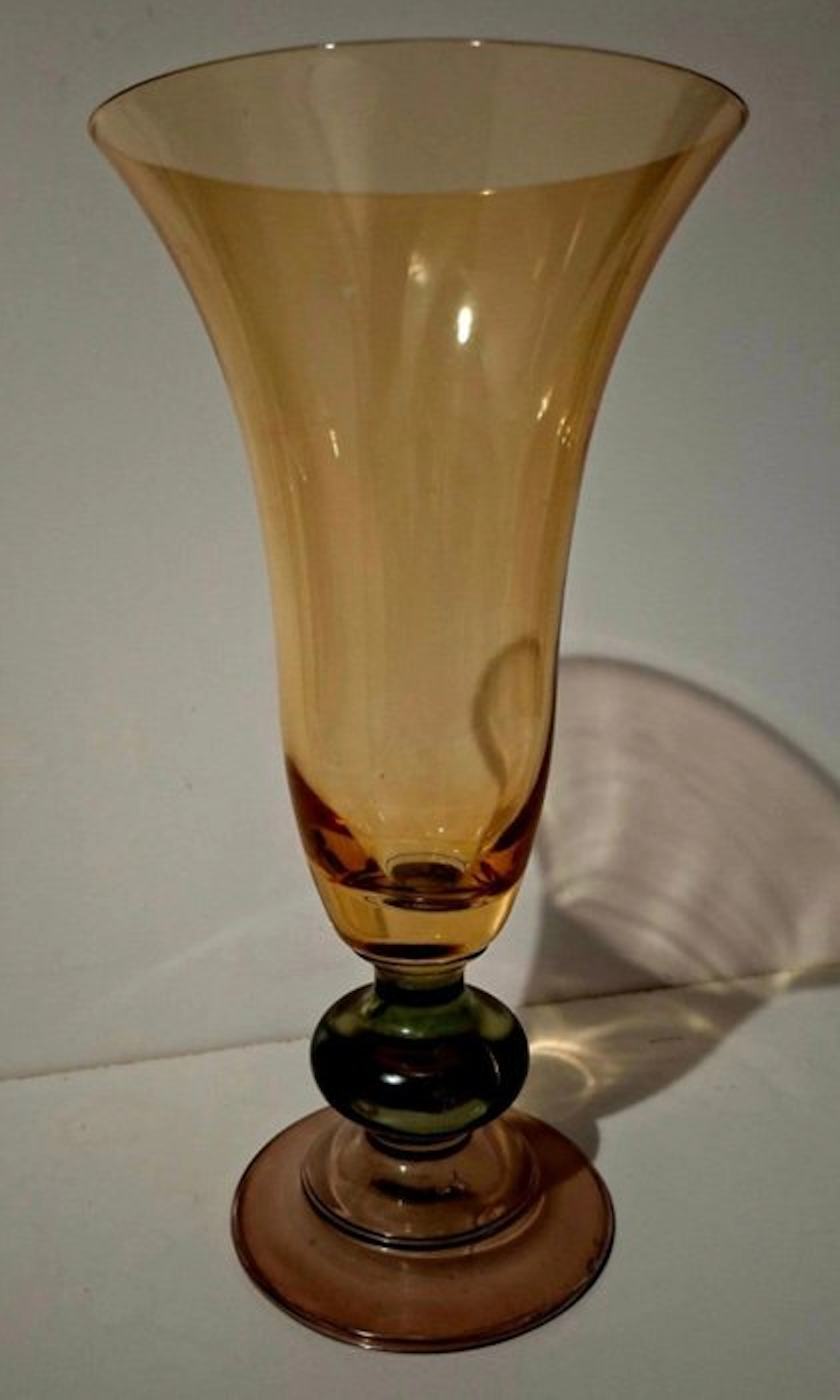 Verreries Schneider - Baluster vase - Glass - Trumpet vase