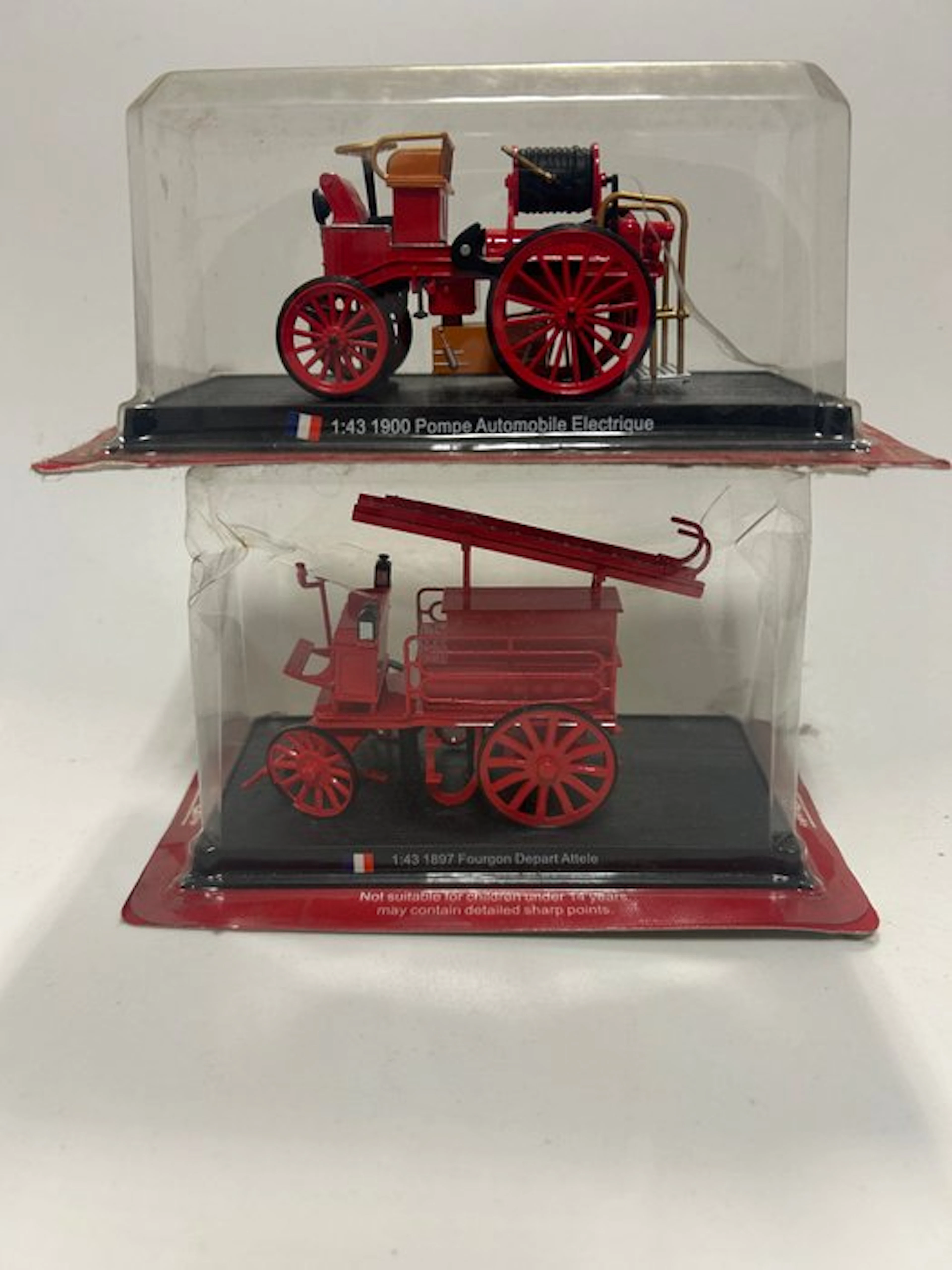1:43 - Model truck (2) - 1:43 1900 Pompe Automobile...