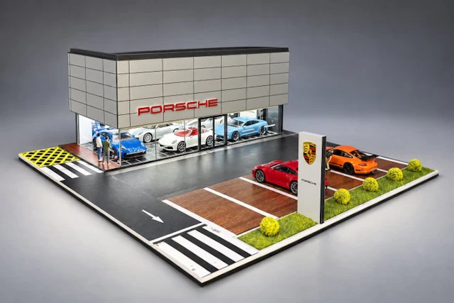 Porsche Center - Maquette - Resin