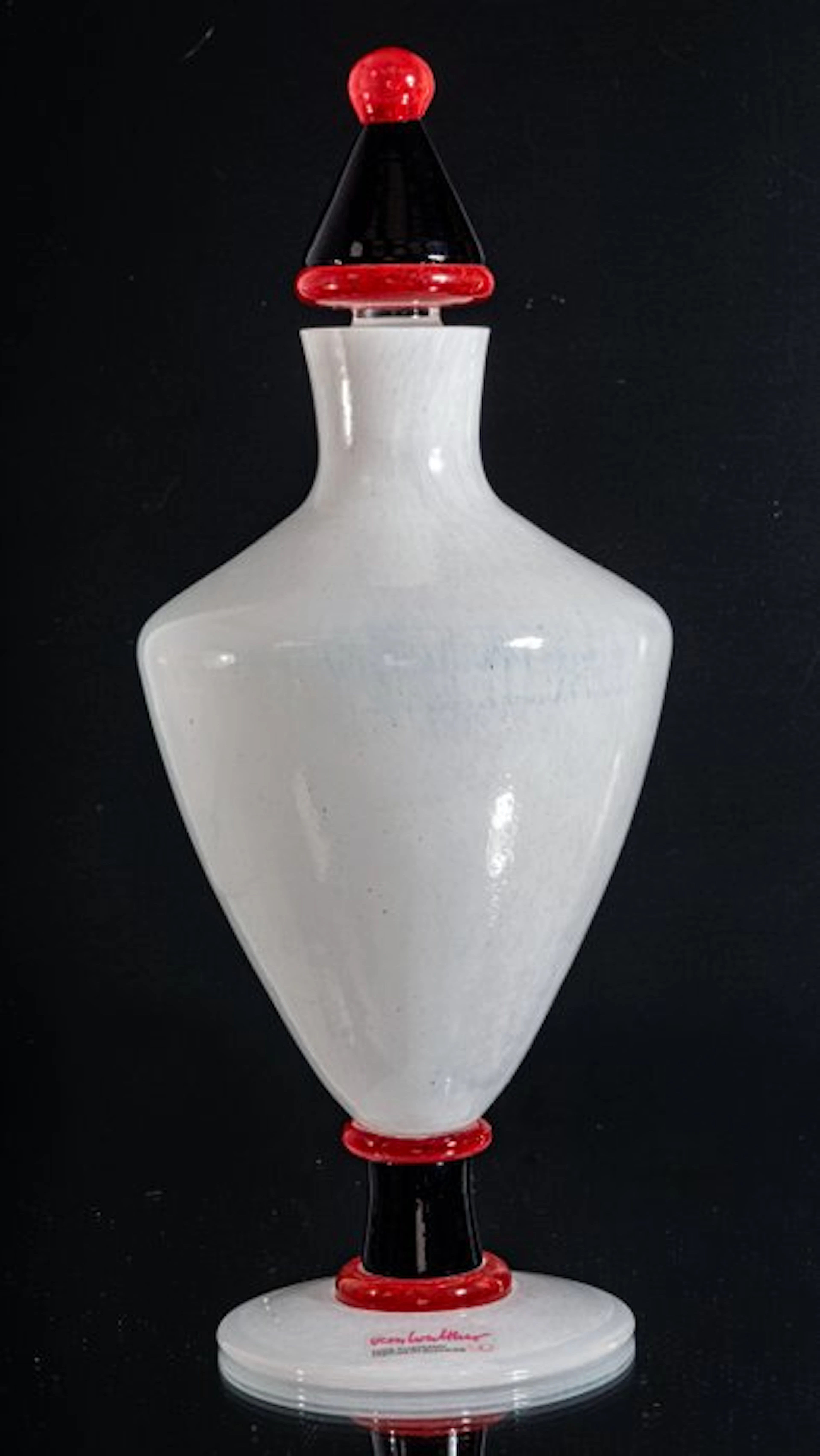 Vera Walther - Jar - Carafe in Memphis Style - height 25 cm - Glass