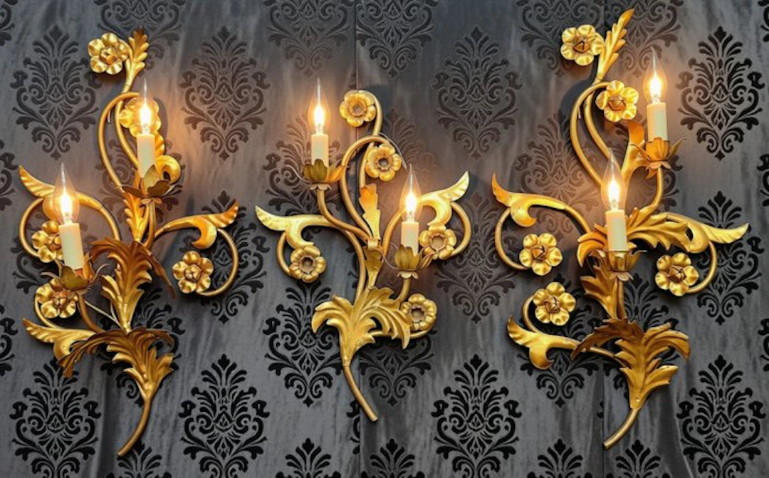 Wall sconce (3) - No Reserve