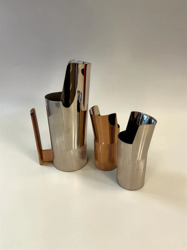 Alessi - Georg Jensen - Jar (3) - Steel - Water Pitcher Set