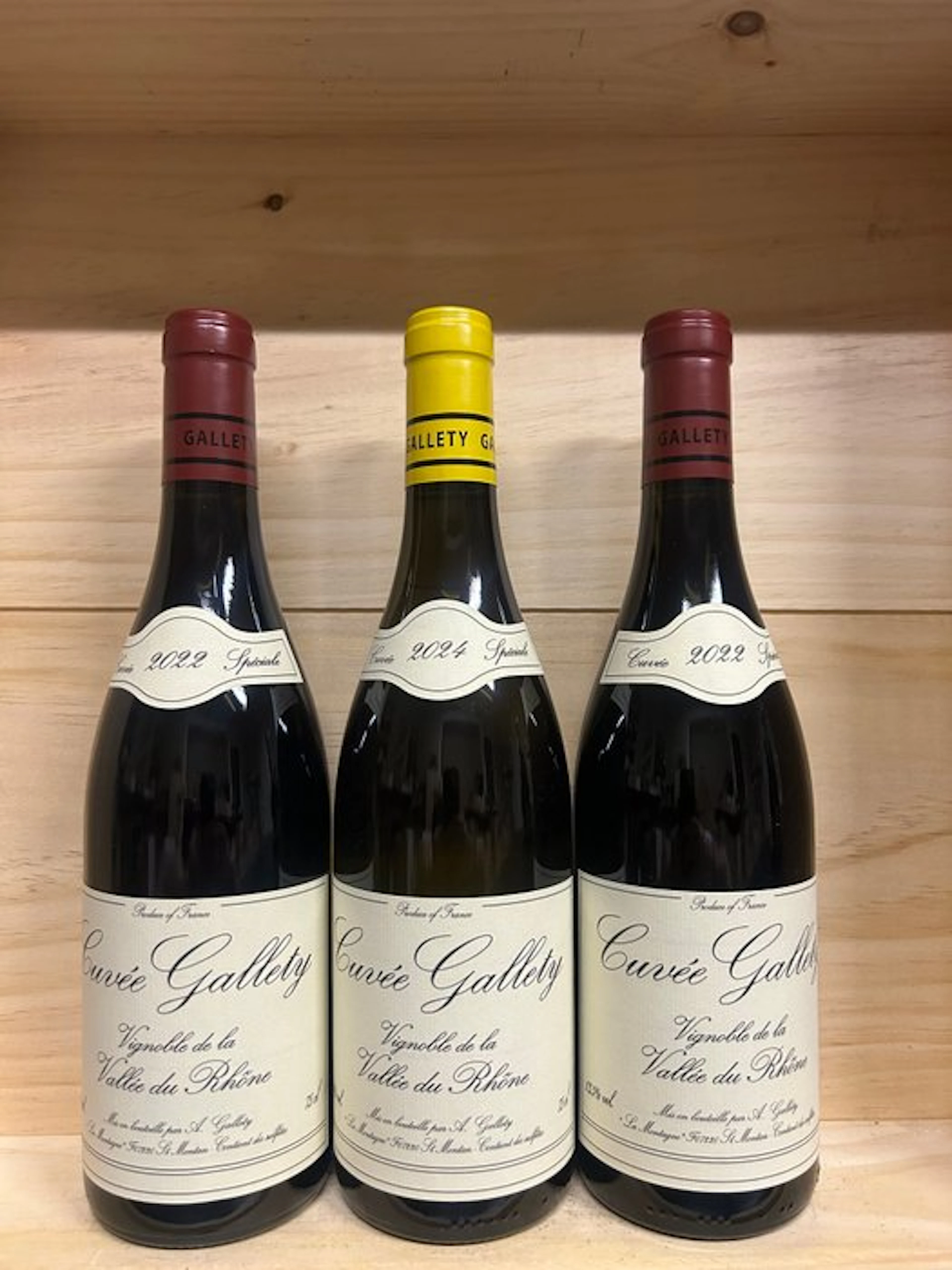 Domaine Gallety : x2 Red and x1 White Côtes du Vivarais...
