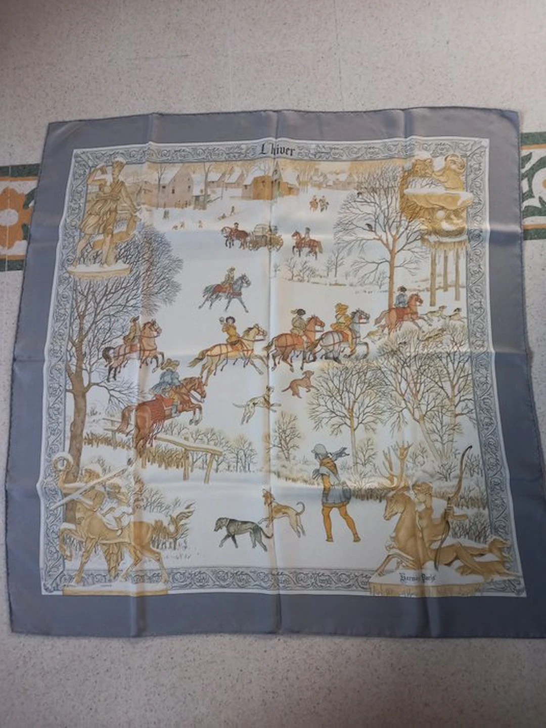 Hermès - L'hiver - Foulard