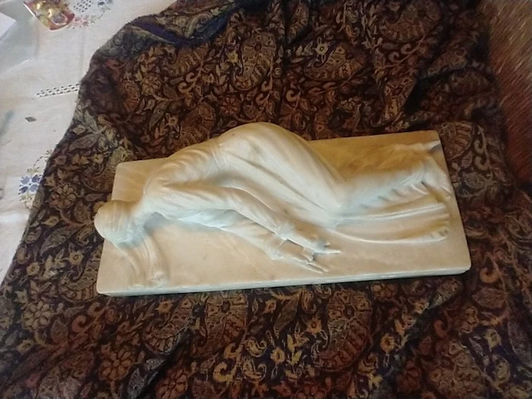 after Stefano Maderno - Statue, Saint Cecilia - 35.5 cm - Alabaster