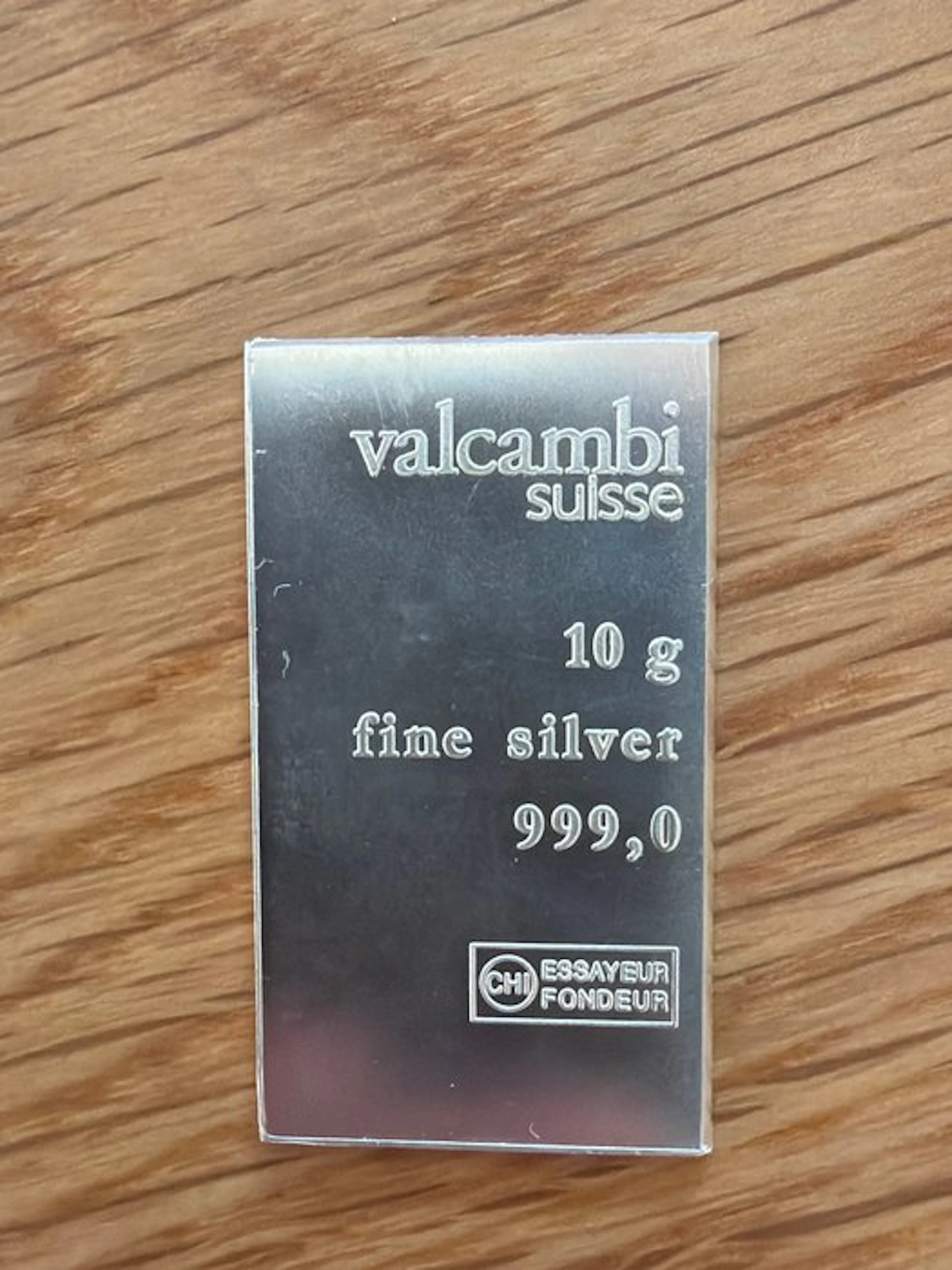 World. Silberbarren 10 g (.999) (No reserve price)