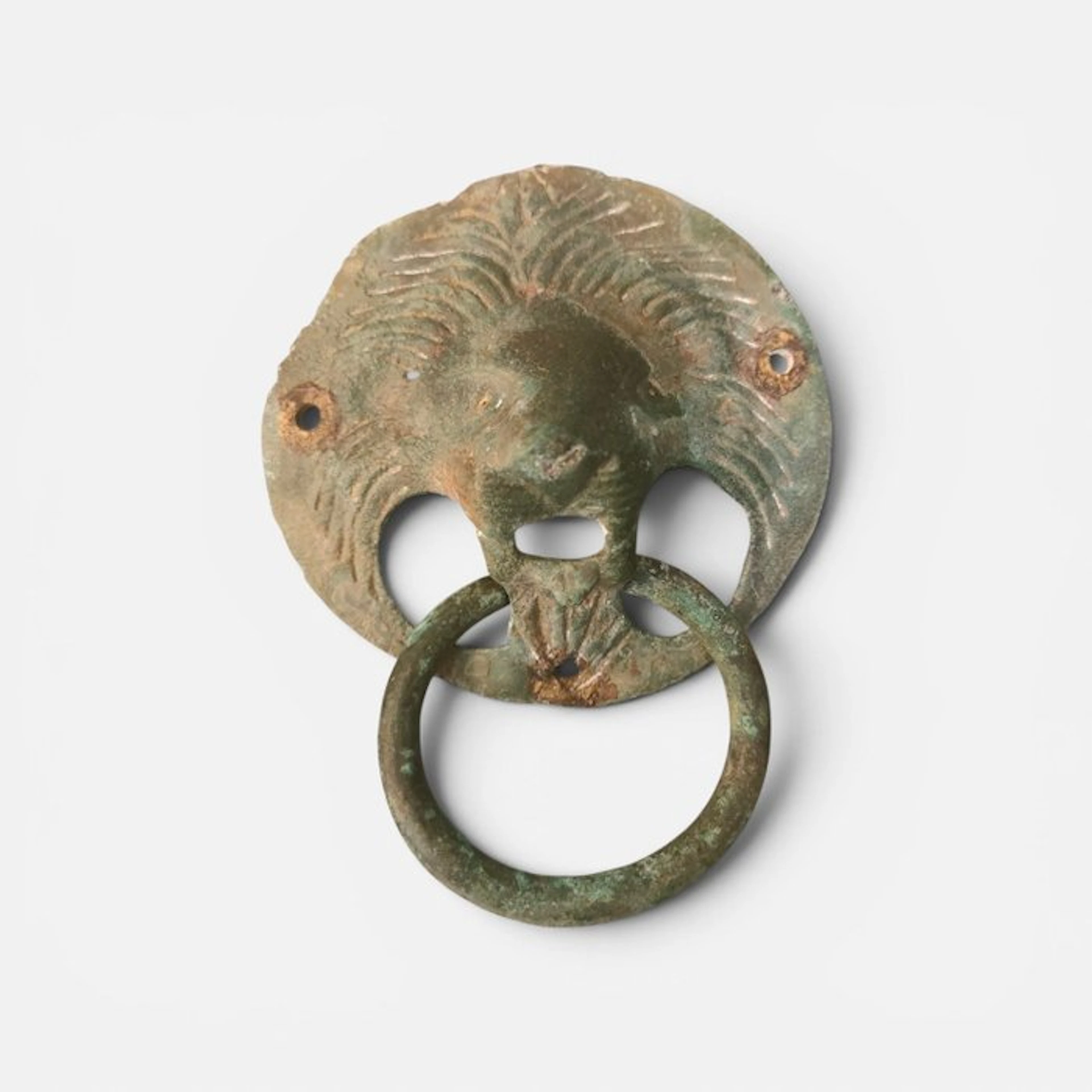 Ancient Roman Bronze Lion Door Handle 11,50 cm.