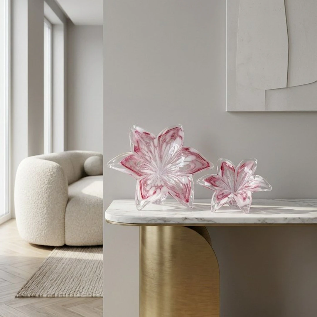 Centrepiece (2) - Glass - Artistic Glass Flowers