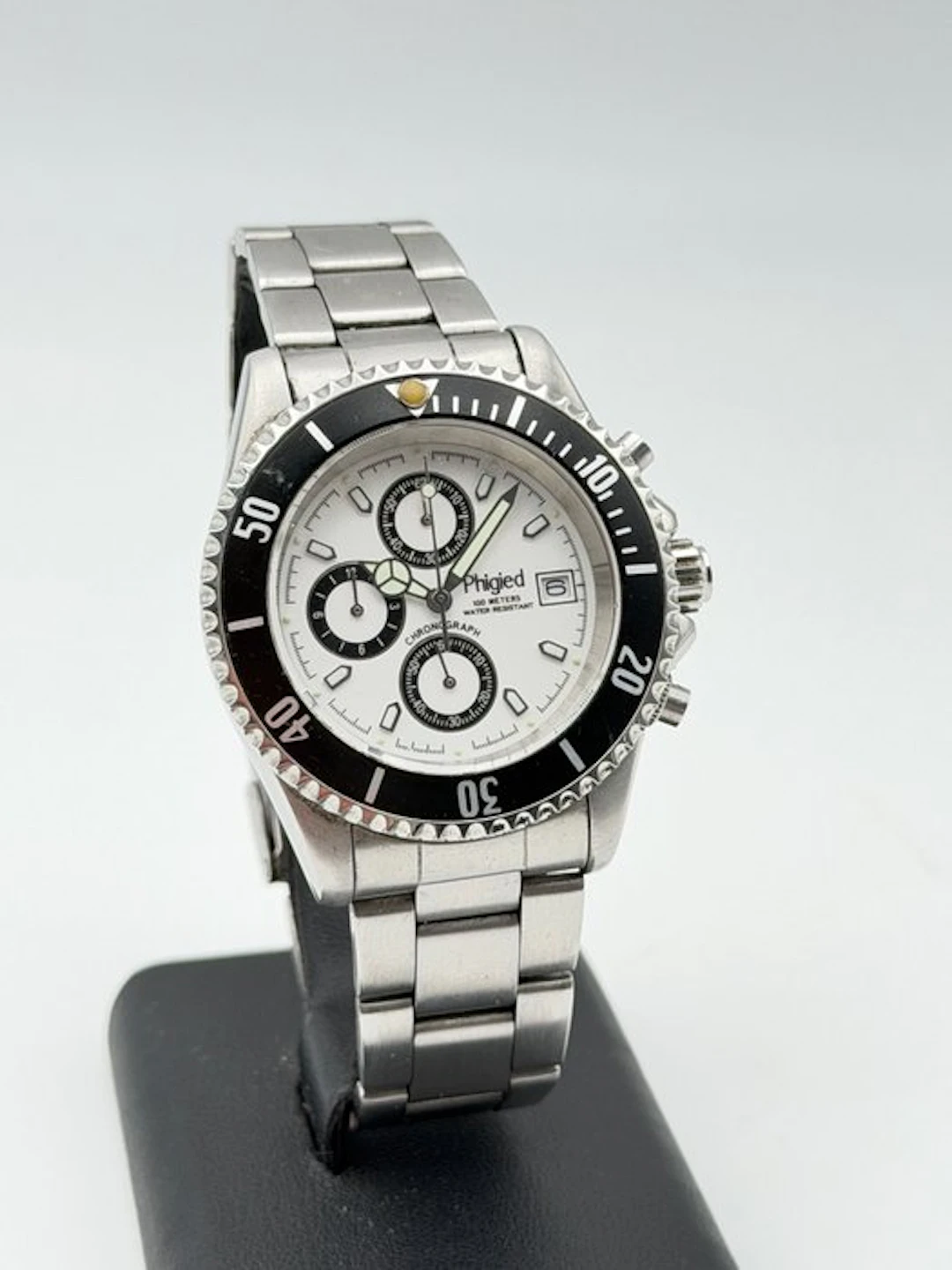 phigied - caribbean chronograph steel diver - No reserve...