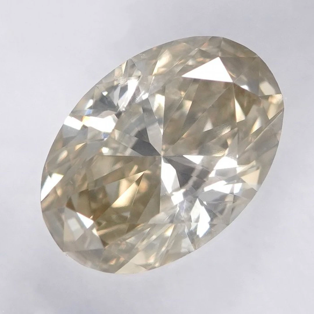 1 pcs Diamond (Natural coloured) - 0.78 ct - Oval - Very...