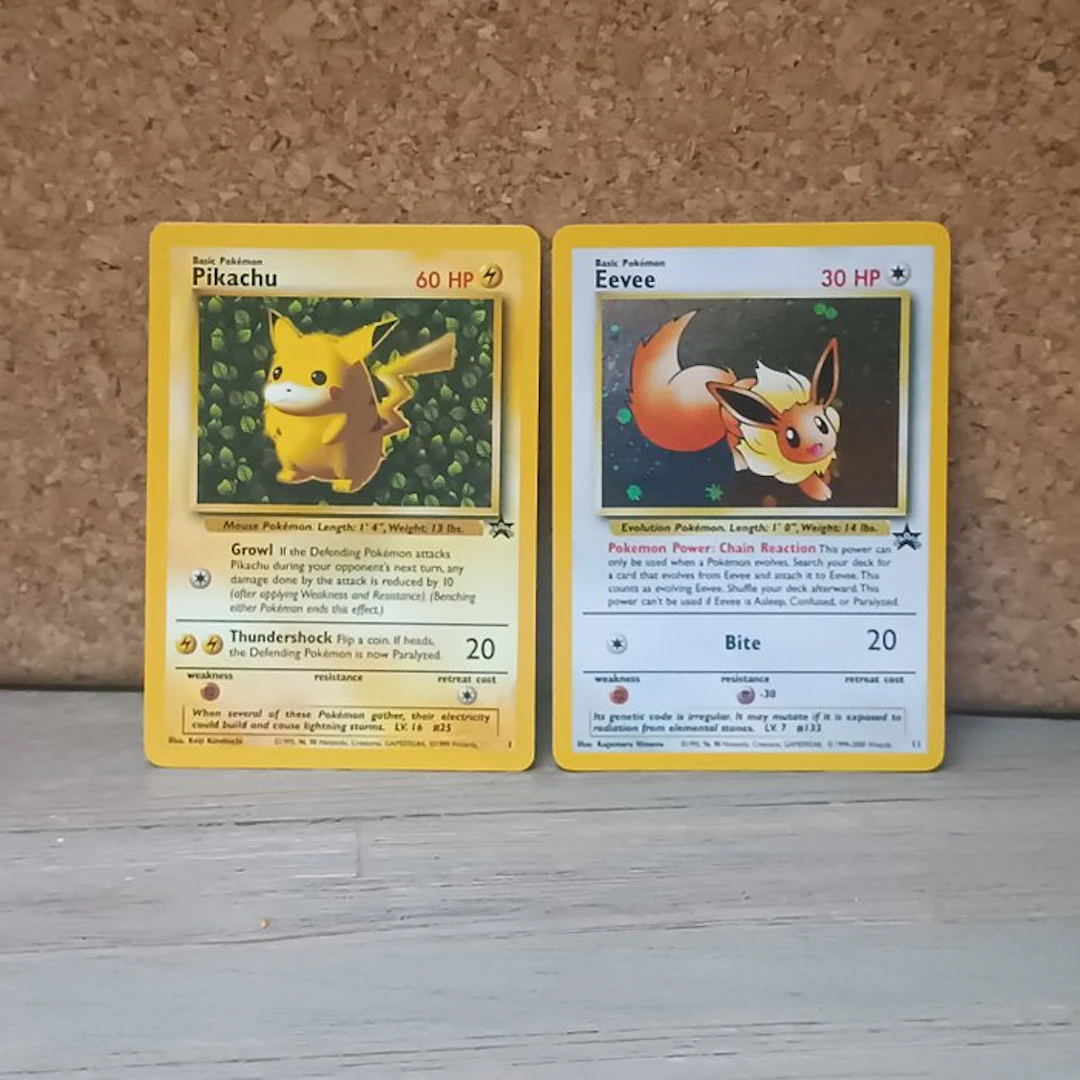 Pokémon - 2 Card - Pikachu en Eevee Promo - WOTC