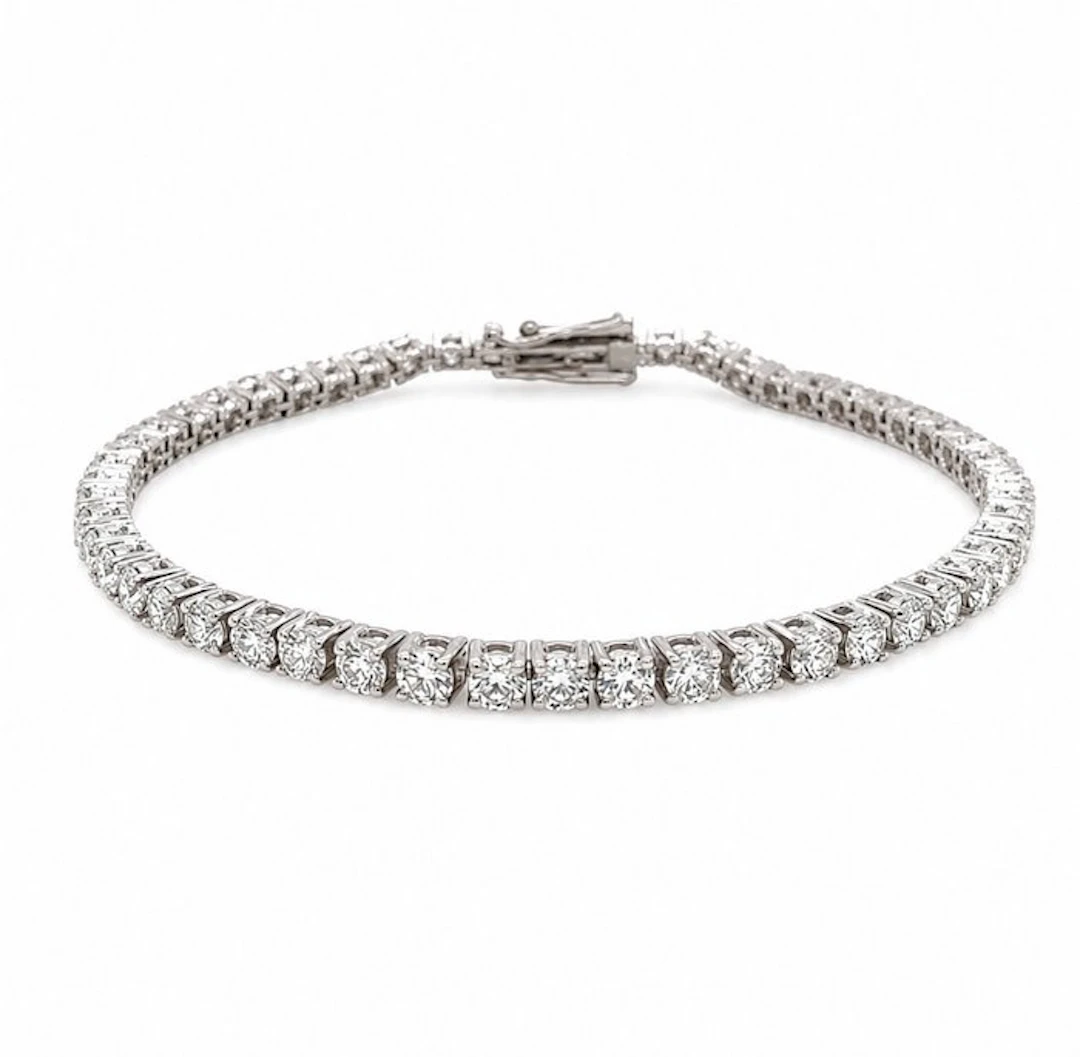Tennis bracelet - 14 kt. White gold - 4.23ct. tw. Diamond (Lab-grown)