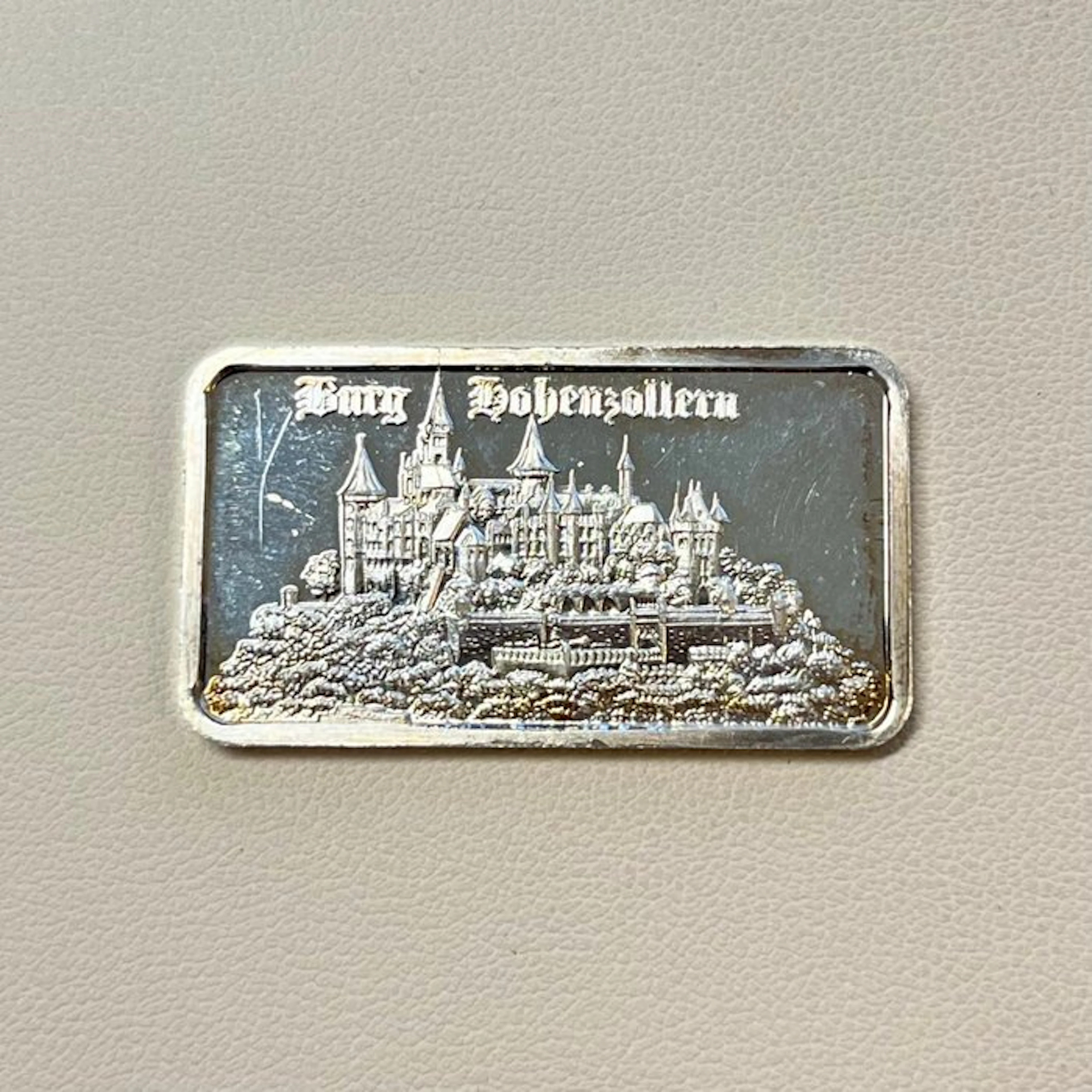 Germany. Silberbarren / Burg Hohenzollern – Sparkasse / (Silber .999) - 1/2 oz