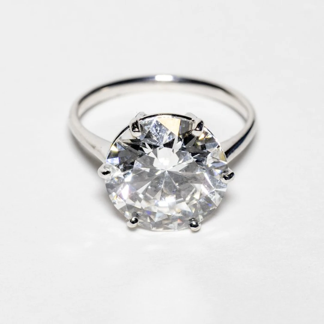 No reserve price - Engagement ring - 18 kt