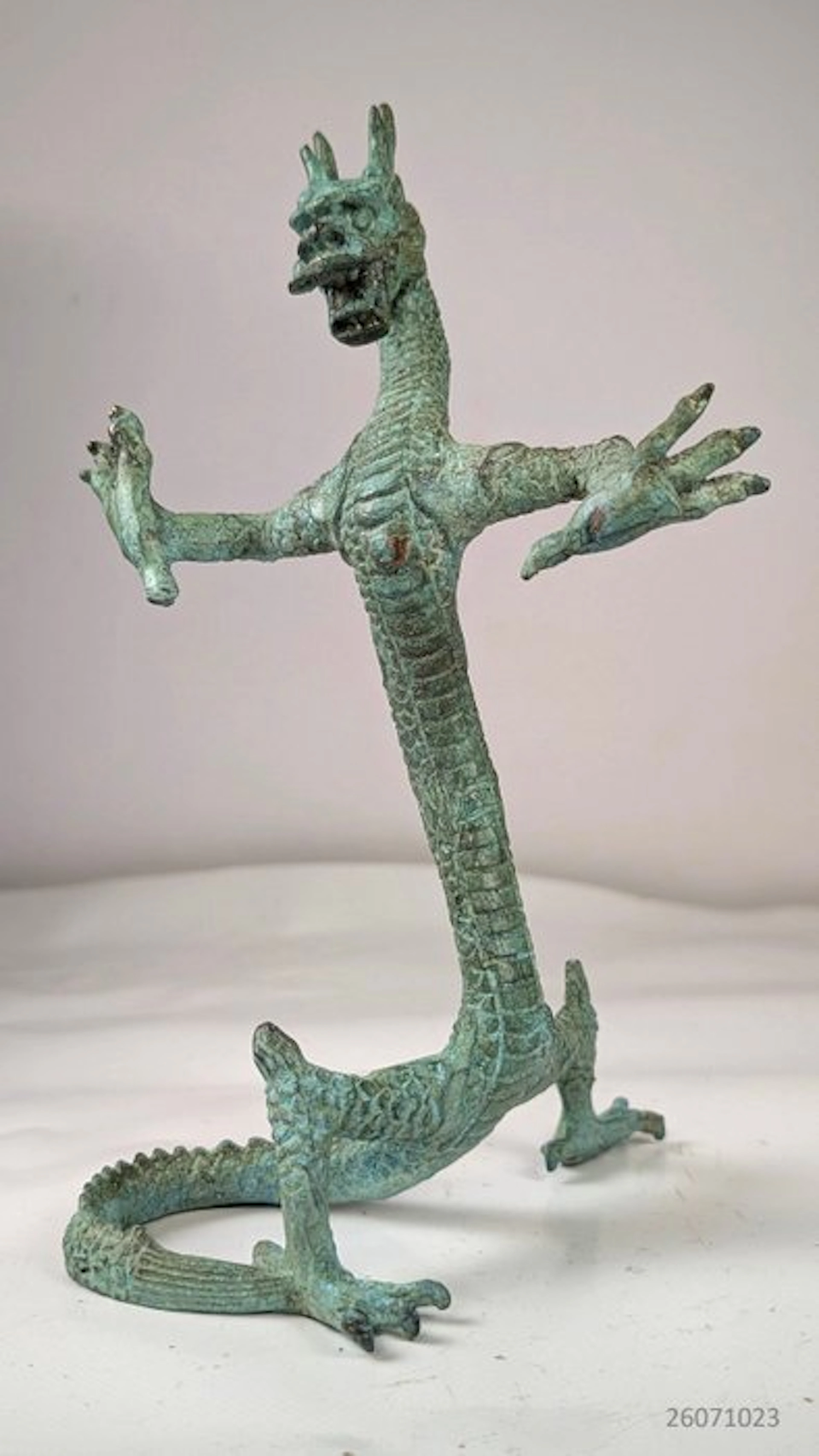 Mooi beeld Chinese Geluksdraak - Bronze - China (No reserve price)