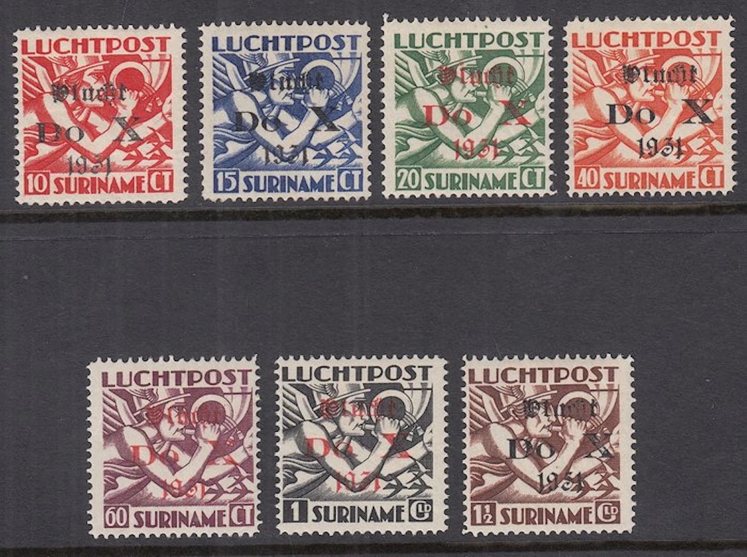 Suriname 1931 - Overprint Flight Do.X