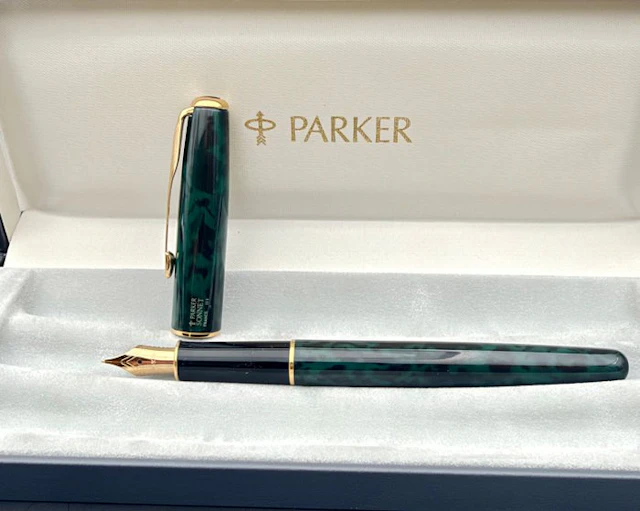 Parker - Sonnet Green Marbled - Fountain pen