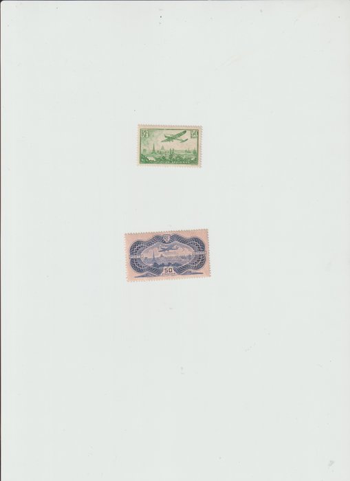France 1936 - Air Postal Service - P.A n° 14 et 15 Yvert&Tellier