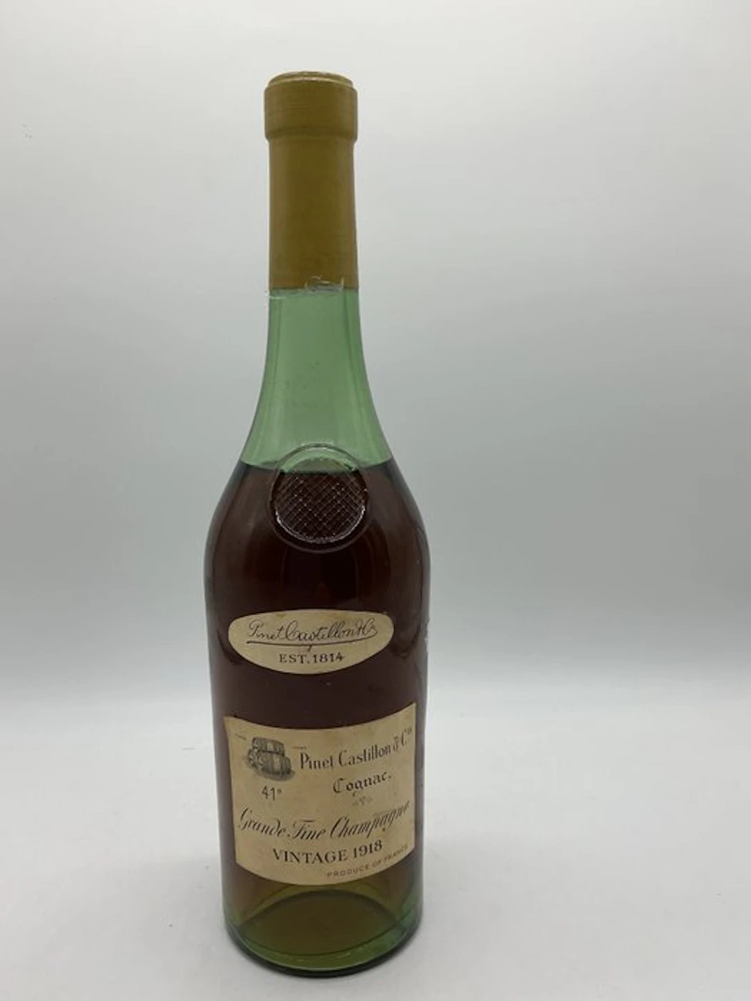Pinet-Castillon 1918 - Grande Fine Champagne millésime - b