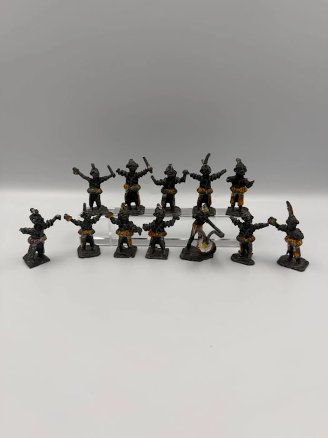 Themed collection - Set of 12 painted metal miniature...