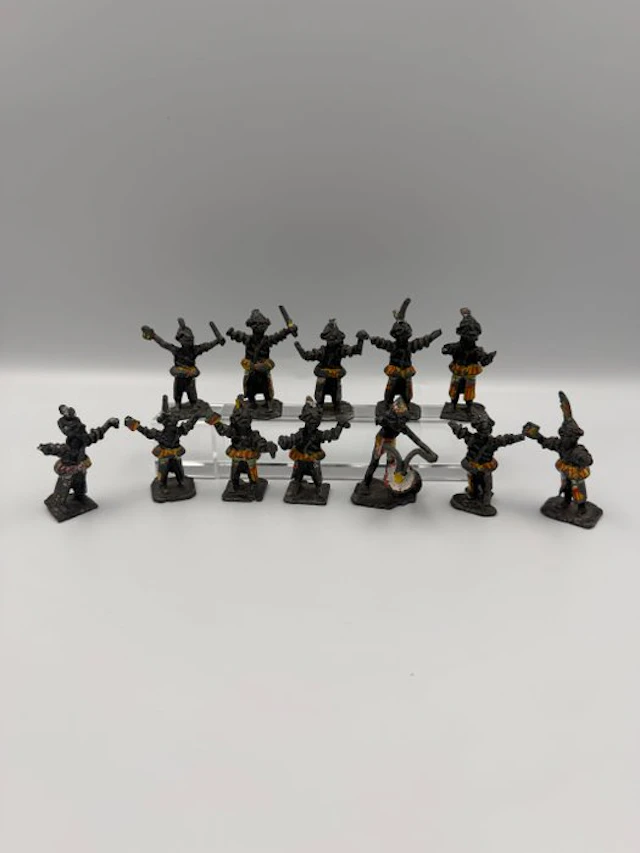 Themed collection - Set of 12 painted metal miniature...