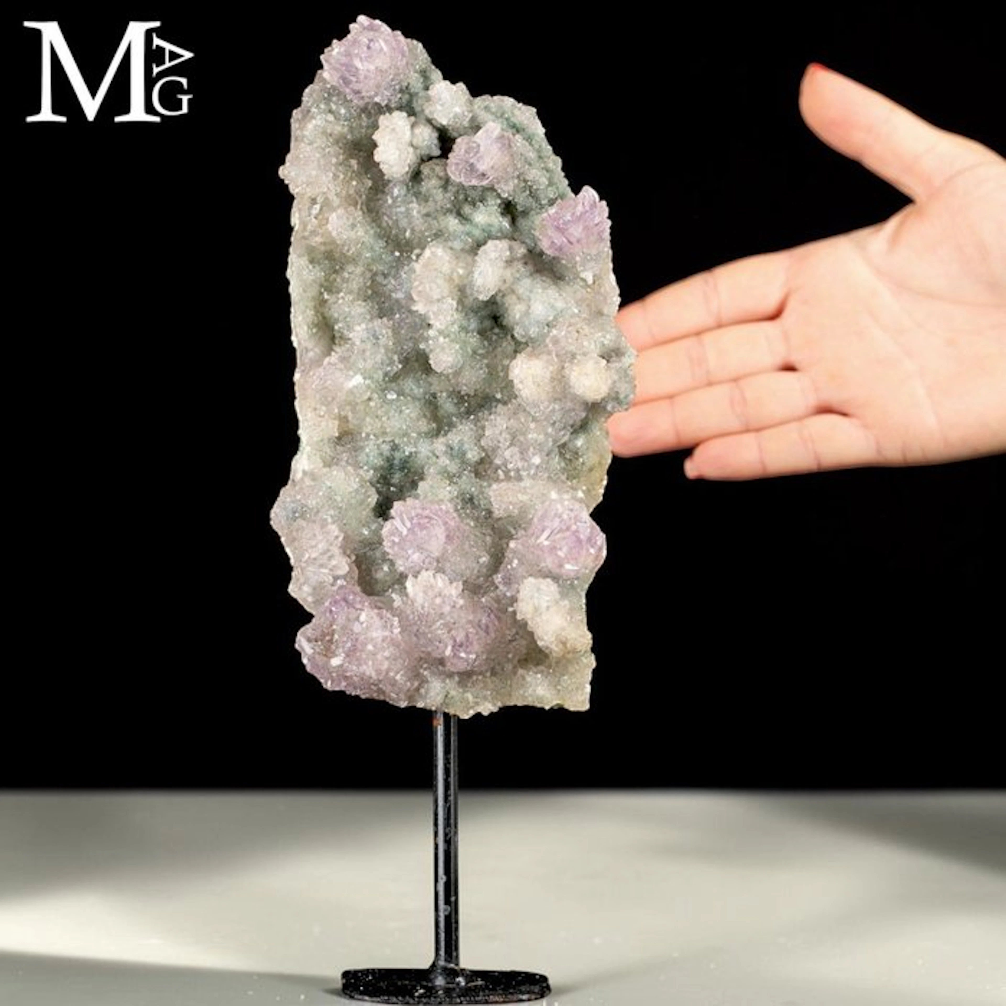 Botryoidal Amethyst Cluster - Lavender and Green Crystals...