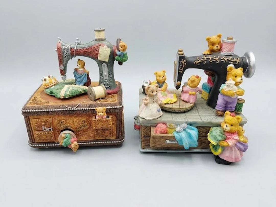Music box - 1990-2000 - 2 sewing machine music boxes
