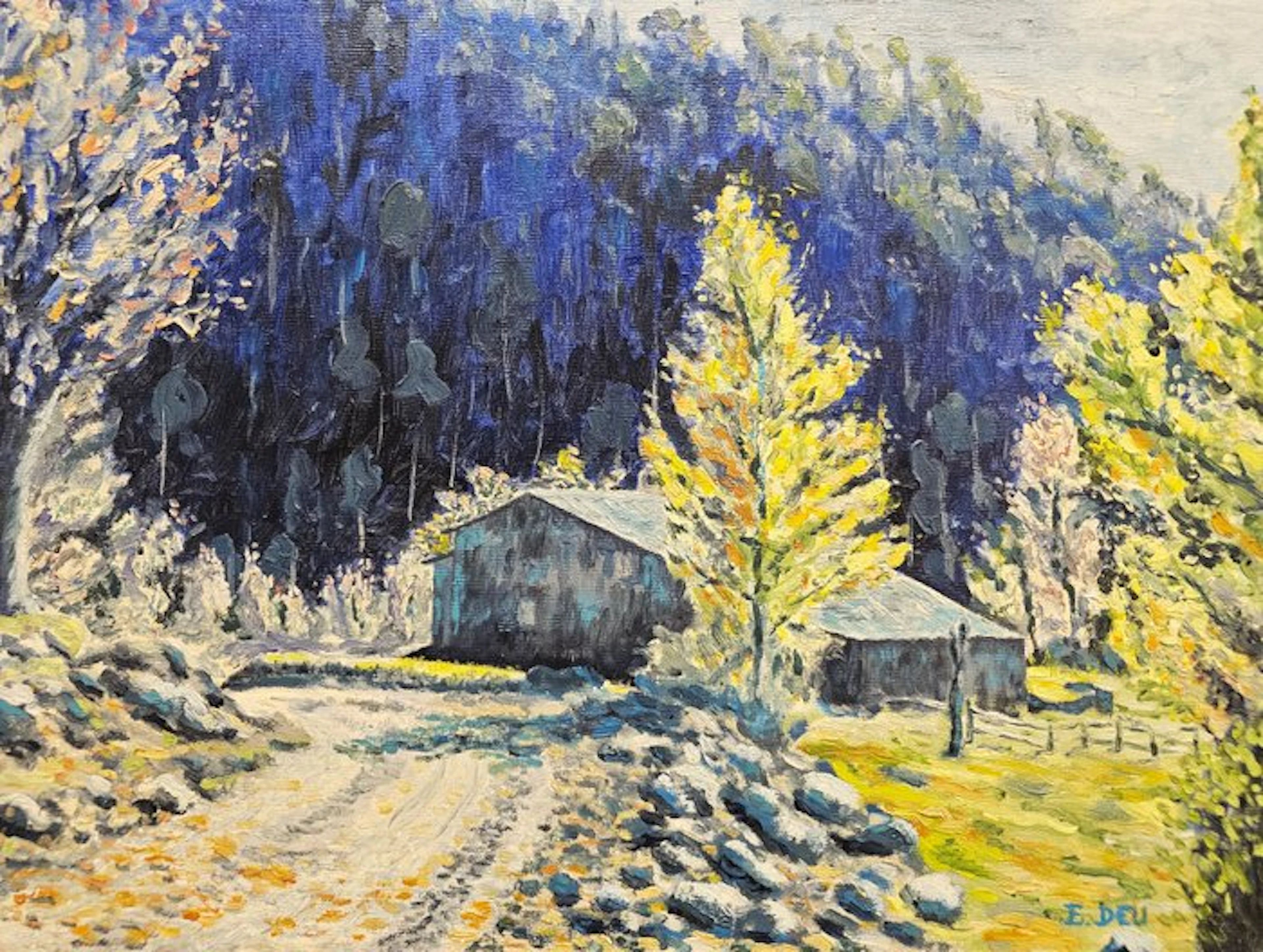 Post-Impressionist School (XX) - The Blue Forest