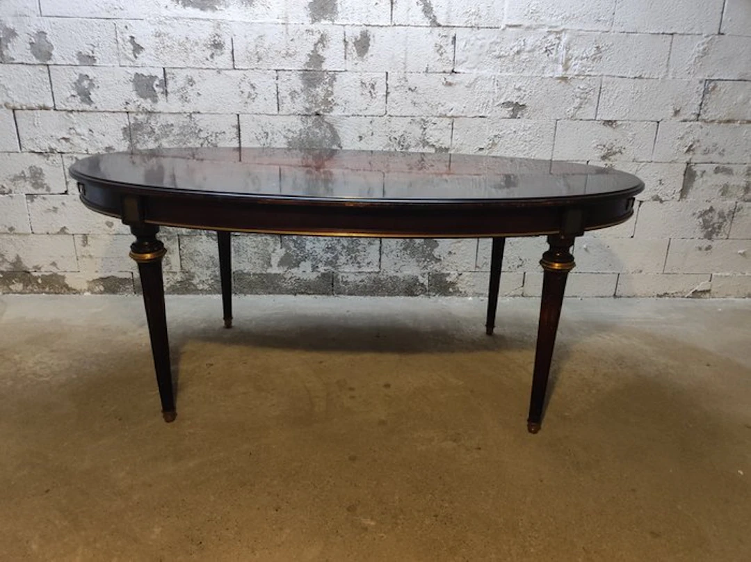 Extending table - Mahogany - Louis XVI table style