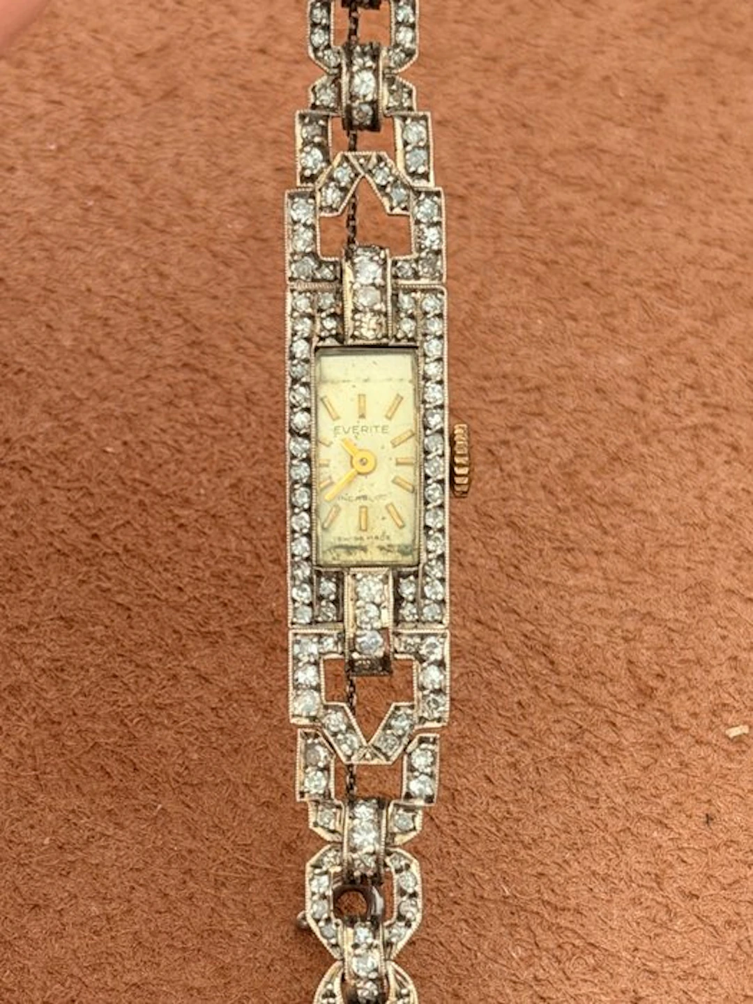 Everite - Cocktail Watch - ArtDeco - Diamonds - Women - 1900-1949